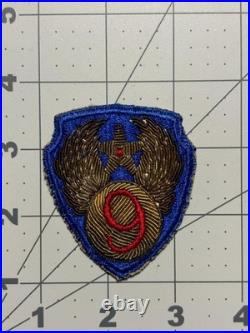 WW 2 US Army 9th Air Force Bullion Patch Inv# K6555