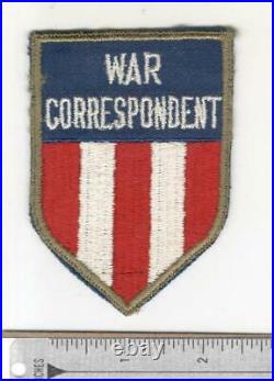 WW 2 US Army & AAF CBI China Burma India War Correspondent Patch Inv# N474