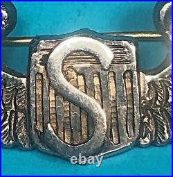 WW 2, US Army Air Corps Service Pilot Wing, CBI Made, Silver, Exc. Cond, #15