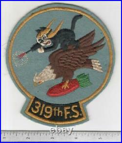 WW 2 US Army Air Force319th Fighter Squadron 6 Tall Patch Inv# B651