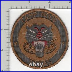 WW 2 US Army Camp Hood Texas Tank Destroyer Twill Patch off Mirror Inv# K2947