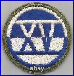 WW 2 US Army XV 15th Corps Patch Inv# A463