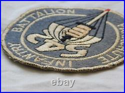 WW II 542nd PARACHUTE INFANTRY BATTALION Patch Wool US ARMY Cheese Cloth Back