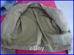 WW II US ARMY enlisted IKE jacket. No patches. Shows 38R and 40L (1944)