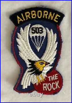 WW II US Army 1942 503 Airborne'The Rock' Patch