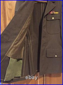 WW II US Army 5th Air Force Uniform Jacket Pacific Campaign Ribbons Patches
