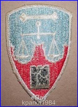 Ww2 Era Us Army Nuremberg District War Crimes Insignia Patch