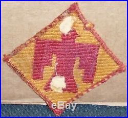 Ww2 U. S. Army 45th Division Woven Italian Made Patch -very Rare