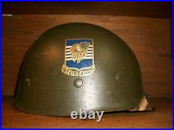 Ww2 U. S. Army 98th Infantry Division Marked Iroquois Helmet Liner Very Nice