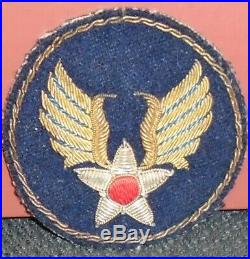 Ww2- U. S. Army Air Force Patch Bullion Made In Theater Original, Looks Great