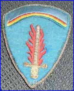 Ww2 U. S. Army Shaef Bullion Patch Original, Great Piece