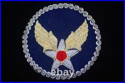 Ww2 Us Army Airforce Theather-made Sleeve Patch, Bullion, Beautilful