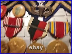 Ww2 Us Army Group Sterling Silver Cib-senior Jump Wings Medals-jump Patchs Rare
