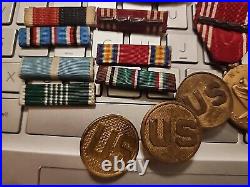 Ww2 Us Army Group Sterling Silver Cib-senior Jump Wings Medals-jump Patchs Rare