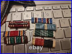 Ww2 Us Army Group Sterling Silver Cib-senior Jump Wings Medals-jump Patchs Rare