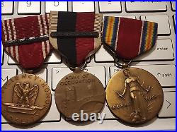 Ww2 Us Army Group Sterling Silver Cib-senior Jump Wings Medals-jump Patchs Rare