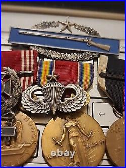 Ww2 Us Army Group Sterling Silver Cib-senior Jump Wings Medals-jump Patchs Rare