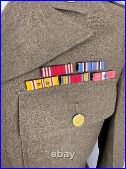 Ww2 Us Army Tunic With Western Pacific Forces & 14th Corps Patches Group