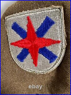 Ww2 Us Army Tunic With Western Pacific Forces & 14th Corps Patches Group
