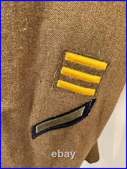 Ww2 Us Army Tunic With Western Pacific Forces & 14th Corps Patches Group