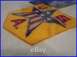 Ww2 Us Army USA Patch And Picture Of Un-named Soldier Lot
