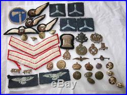 Ww2 badges -WW2 British /US Military Badges Patch Army RAF Sweetheart Buttons