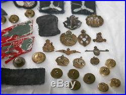 Ww2 badges -WW2 British /US Military Badges Patch Army RAF Sweetheart Buttons