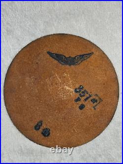 Wwii Era Us Air Army 351st Fighter Squadron Hand Painted Leather Patch