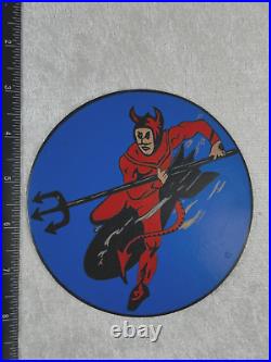 Wwii Era Us Air Army 420th Bombardment Squadron Hand Painted Leather Patch