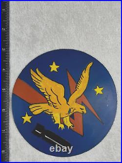Wwii Era Us Air Army 526th Bombardment Squadron Hand Painted Leather Patch