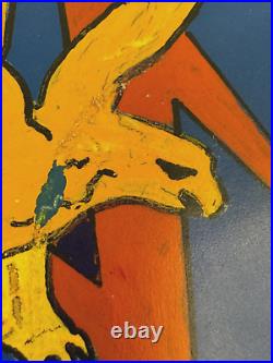 Wwii Era Us Air Army 526th Bombardment Squadron Hand Painted Leather Patch