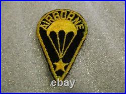 Wwii / Korea Original Us Army Airborne Patch Black/gold Master Jumper/training