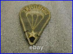 Wwii / Korea Original Us Army Airborne Patch Black/gold Master Jumper/training