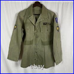 Wwii Korean War US Army Hbt Jacket 8th Division Patch