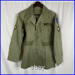 Wwii Korean War US Army Hbt Jacket 8th Division Patch