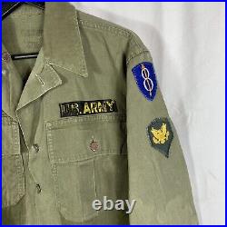 Wwii Korean War US Army Hbt Jacket 8th Division Patch