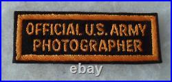Wwii Official U. S. Army Photographer British Made Tab Bill Wise's Collection