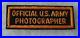 Wwii Official U. S. Army Photographer British Made Tab Bill Wise's Collection