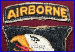 Wwii U. S. Army 101st Airborne Division Patch & Tab D-day Invasion