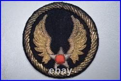 Wwii U. S. Army Air Force Headquarters Patch Theater Made Bullion #1 Wwii U. S. Army Air Force Headquarters Patch Theater Made Bullion #1