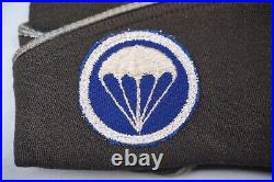 Wwii U. S. Army Parachute Infantry Regiment Enlisted Overseas Cap Blue Patch