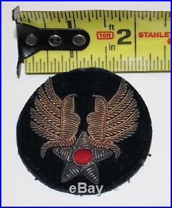 Wwii Us Army Air Force Heavy Bullion Embroidered On Felt Patch Made In England