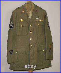 Wwii Us Army Air Force Theater Made Usaaf & Engineer Patches Complete Uniform