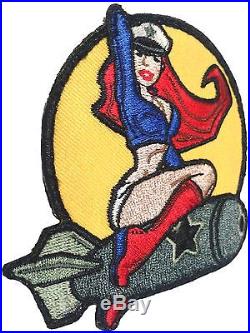 Wwii Us Army Isaf B52 Air Pinup Girl Full Color USA Military Velcro Morale Patch