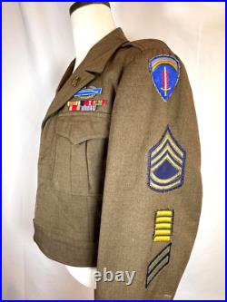 Wwii Us Army Military Police Uniform Shaef & First Army Patches Wwii Us Army Military Police Uniform Shaef & First Army Patches