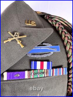Wwii Us Army Oficer Tunic 3rd Infantry Division 15th Regt. Named & Dated