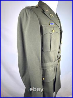 Wwii Us Army Oficer Tunic 3rd Infantry Division 15th Regt. Named & Dated