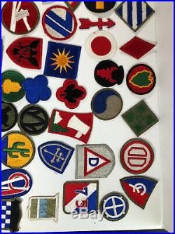 Wwii Us Army Patch Lot (69) Infantry, Airborne & Calvalry Divisions Original