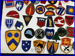 Wwii Us Army Patch Lot (69) Infantry, Airborne & Calvalry Divisions Original