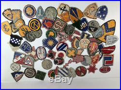 Wwii Us Army Patch Lot (69) Infantry, Airborne & Calvalry Divisions Original